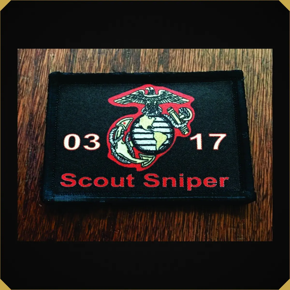 0317 Usmc Marine Scout Sniper Gunner Morale Patch  Auto Renew 1