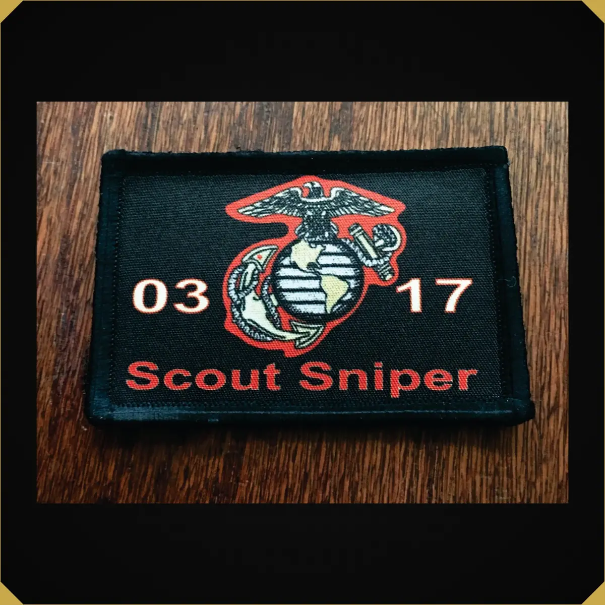 0317 Usmc Marine Scout Sniper Gunner Morale Patch 1