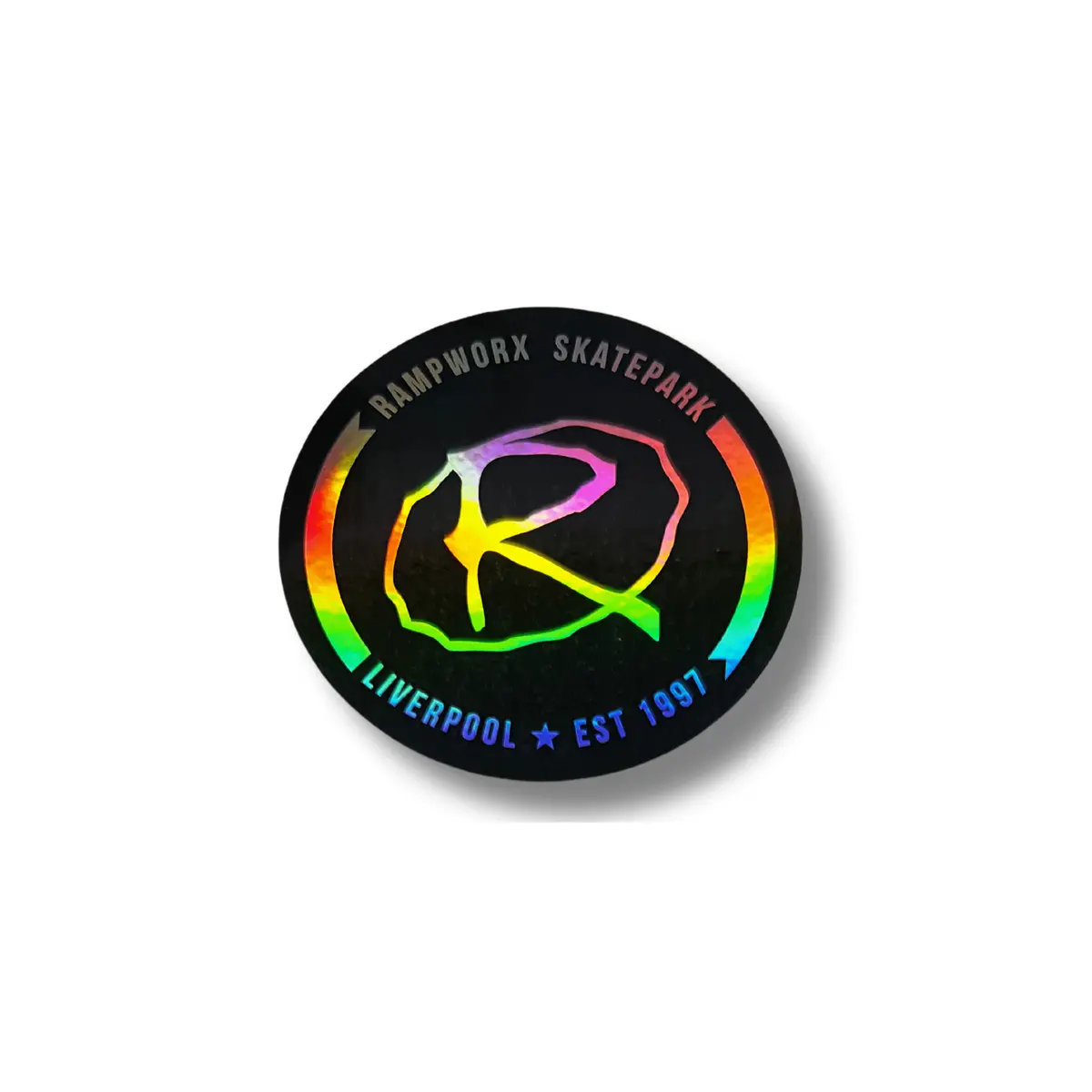 Rampworx Crest Sticker, Shiny Black 1