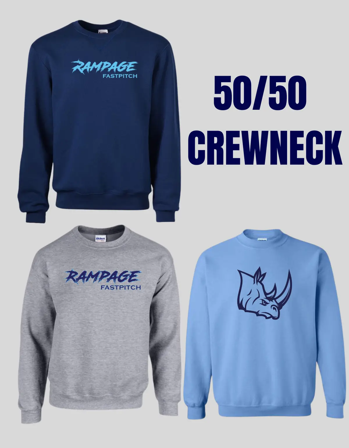 Rampage Fastpitch Crew Sweatshirt 1