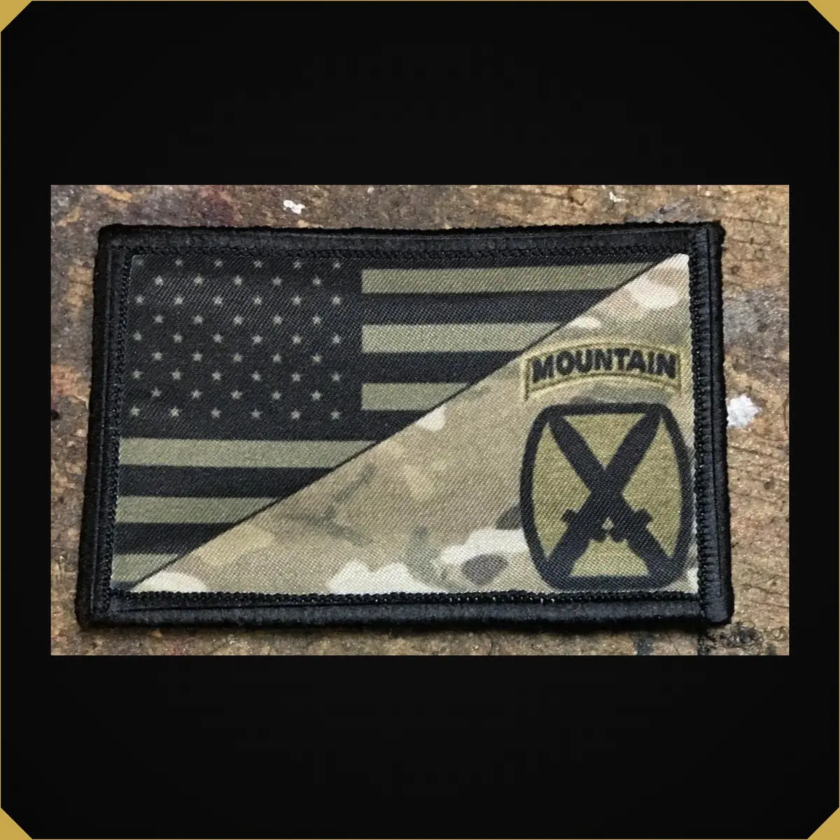 Subdued 10Th Mountain Division Usa Flag Multicam Morale Patch 1