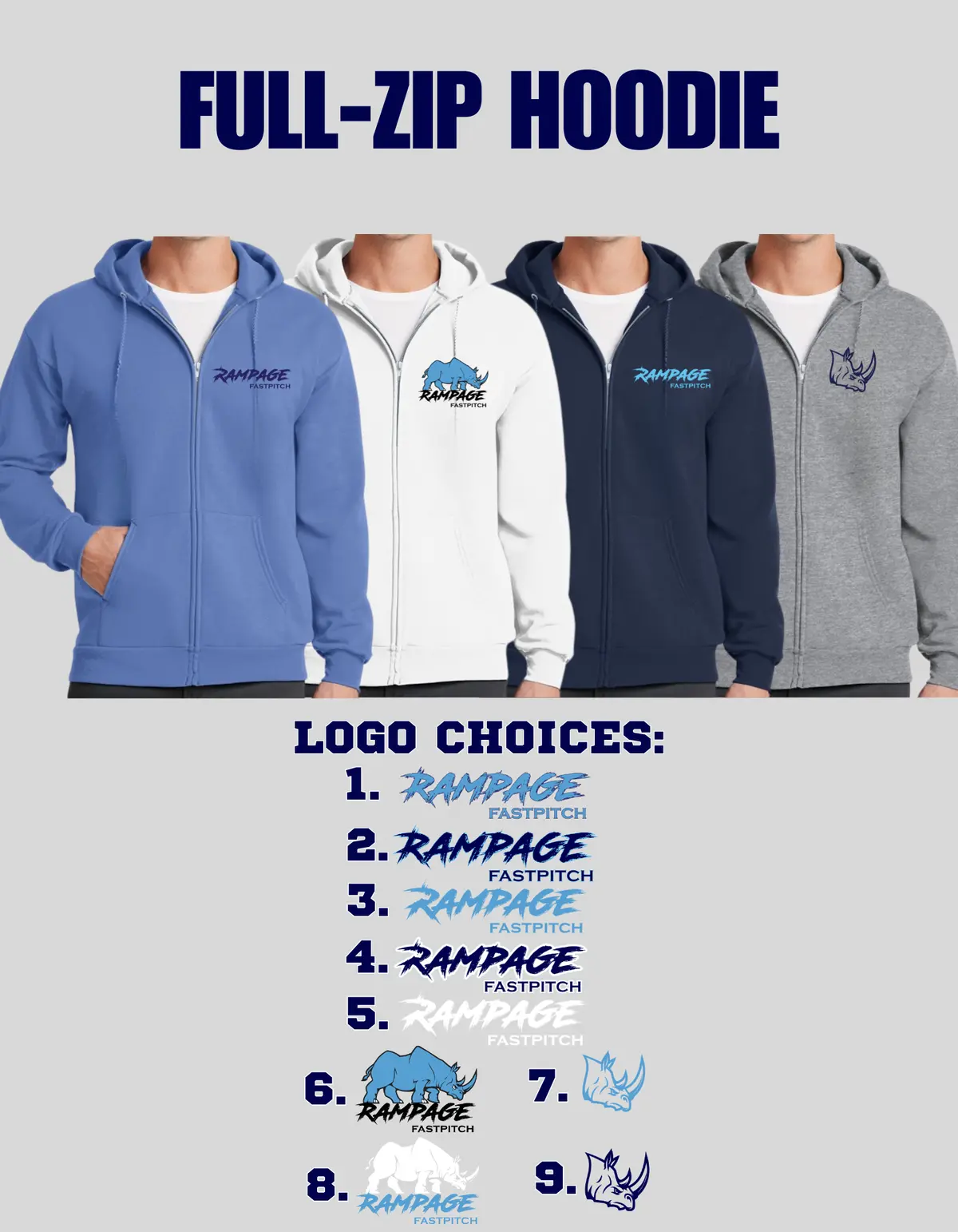 Rampage Fastpitch Full-Zip Hoodie 1