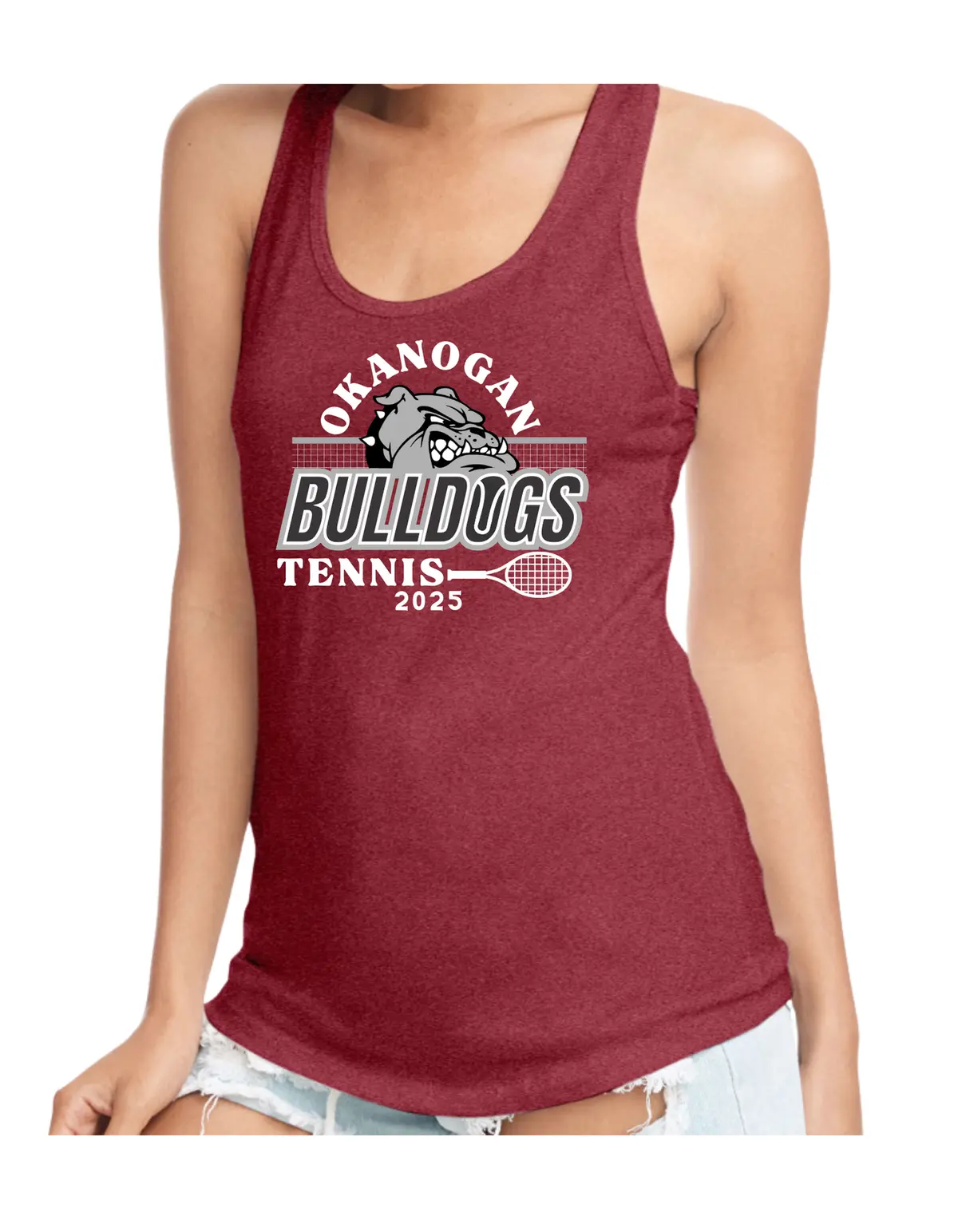 Personalized--Okanogan Tennis Racerback Tank 1