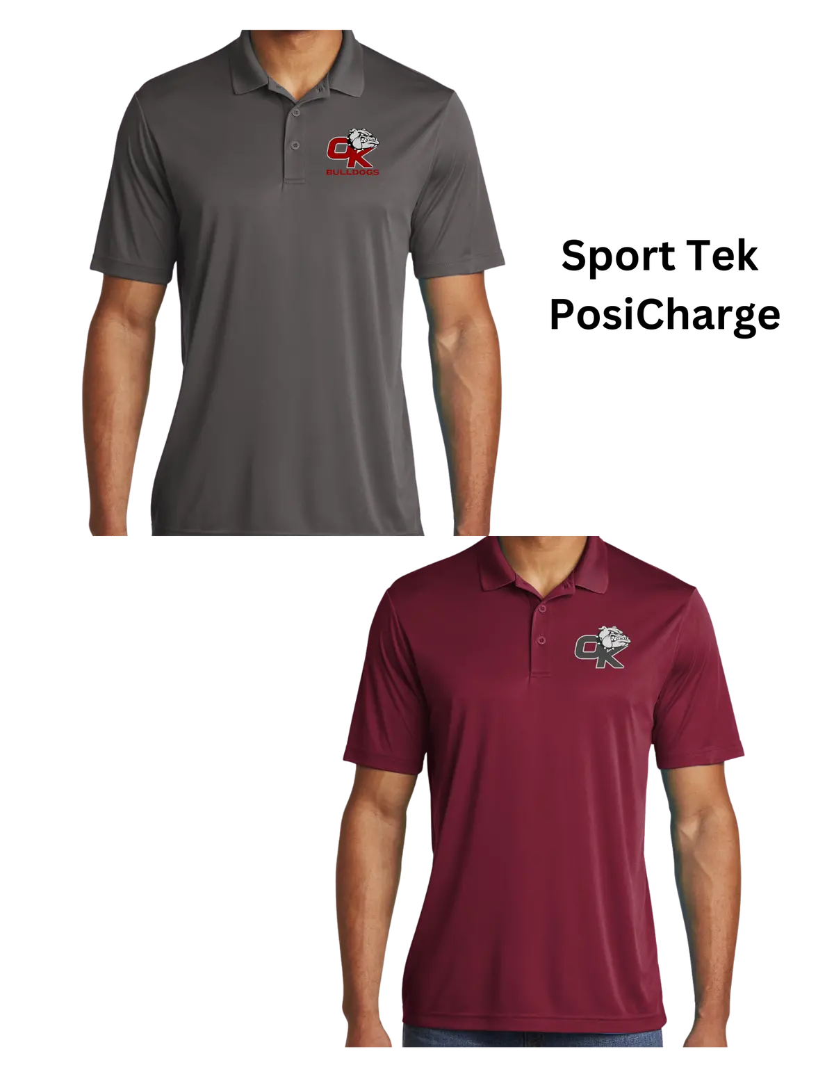 Ok Logo Men's Polo-Sport-Tek Performance 1