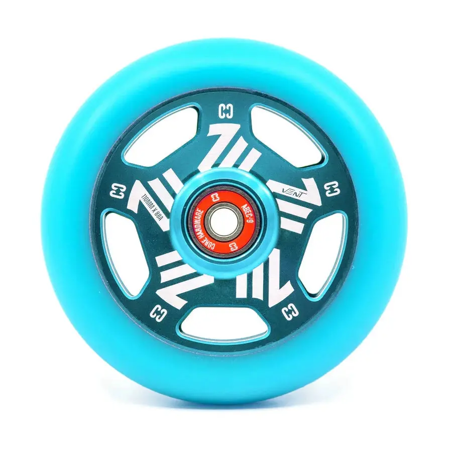 Core Vent Hollow Scooter Wheel 110Mm – Mint Blue 1