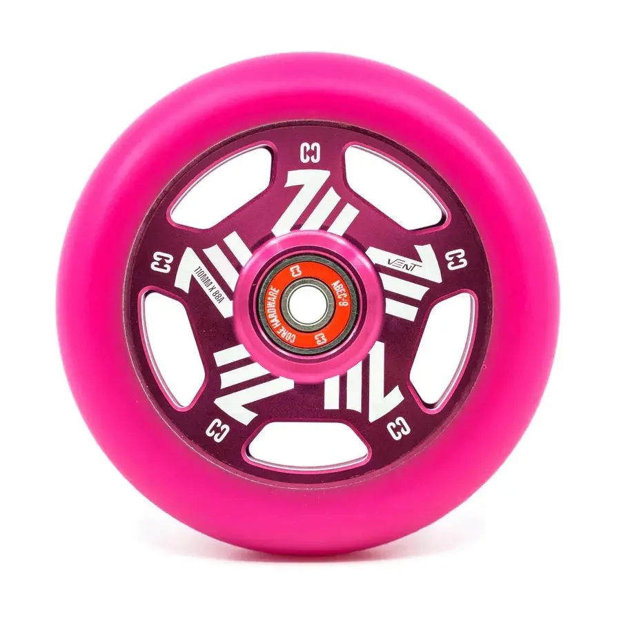 Core Vent Hollow Scooter Wheel 110Mm – Pink 1