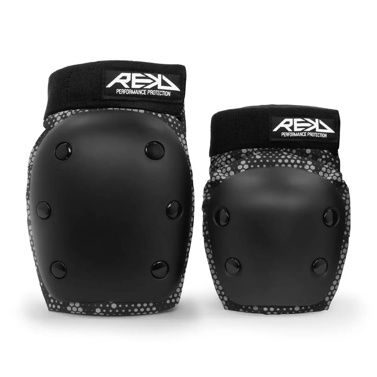 Rekd Youth Heavy Duty Double Pad Set, Black/Grey 1