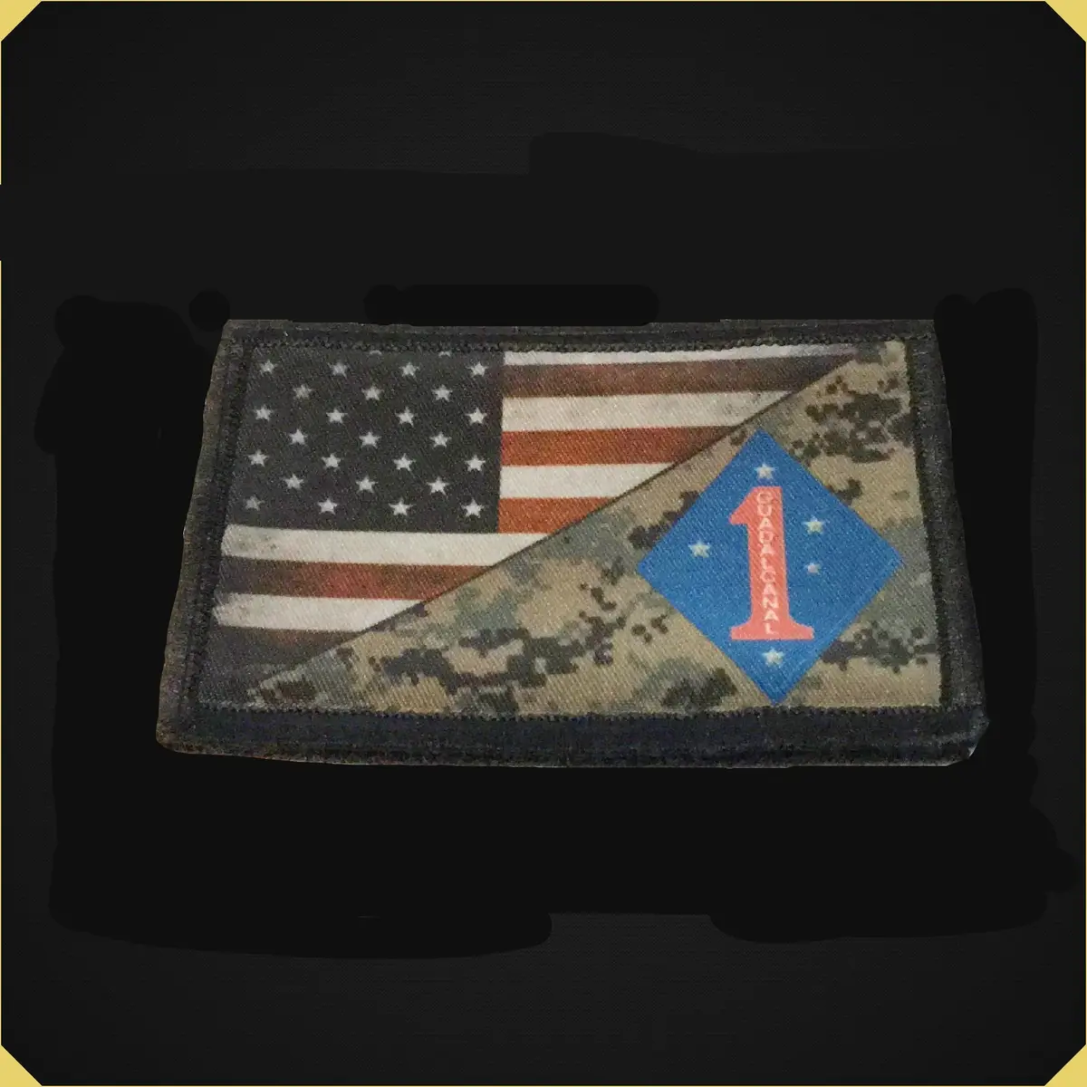 1St Marines / Usa Flag Morale Patch 1