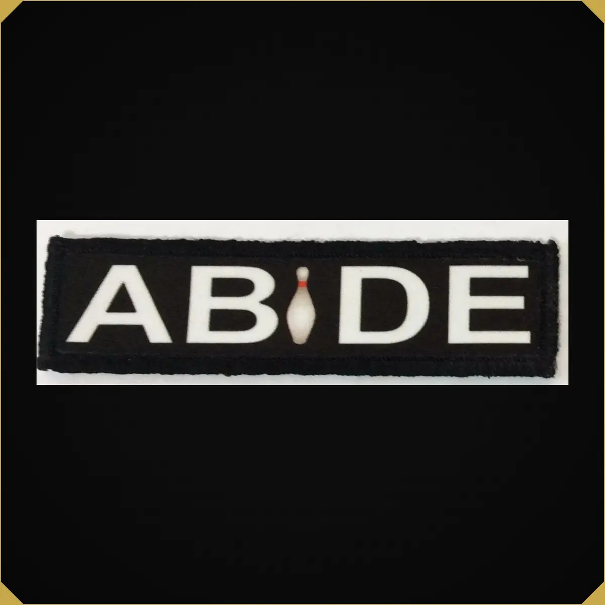 1X4 Big Lebowski Abide Morale Patch 1