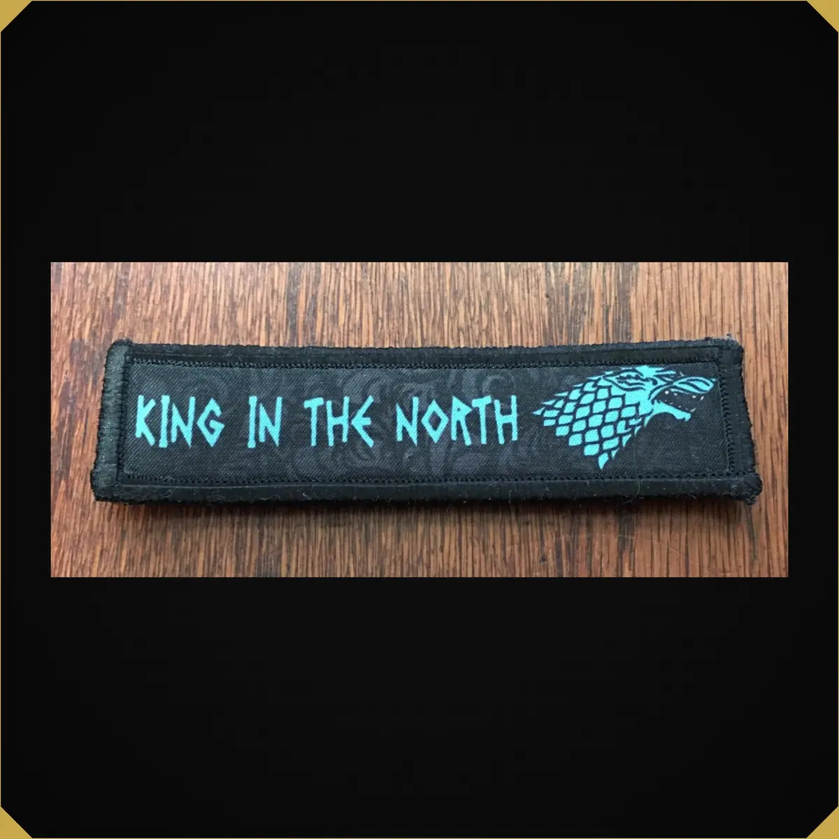 1X4" King In The North Game Of Thrones Morale Patch 1