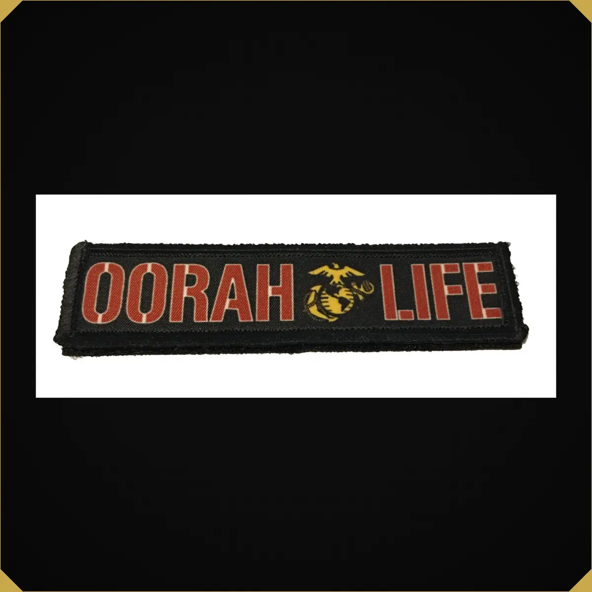 1X4 "Oorah Life" Marines Usmc Morale Patch 1