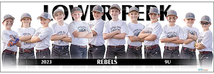 2023 Lower Perk Rebels Black 9U 1
