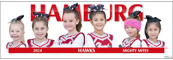 2024 Hamburg Hawks Mighty Mites Cheerleading 1