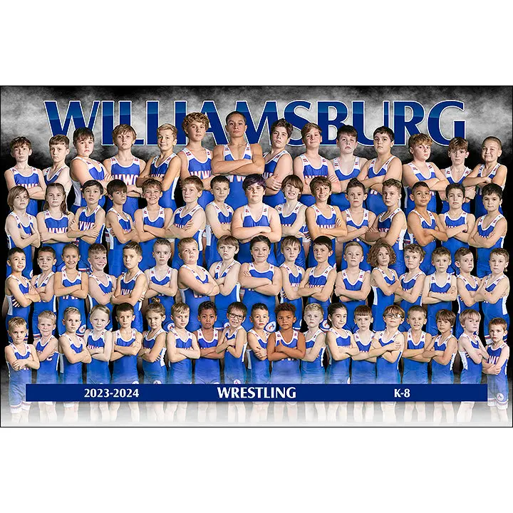 2023-2024 Williamsburg Wrestling Poster (24X16) 1