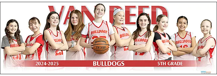 2024-25 Van Reed Bulldogs-Red 5Th Grade Girls 1