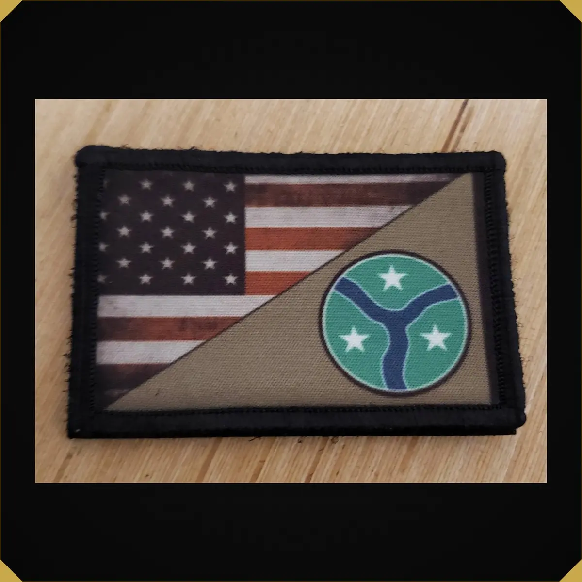 278Th Armored Cavalry Regiment / Usa Flag Morale Patch 1