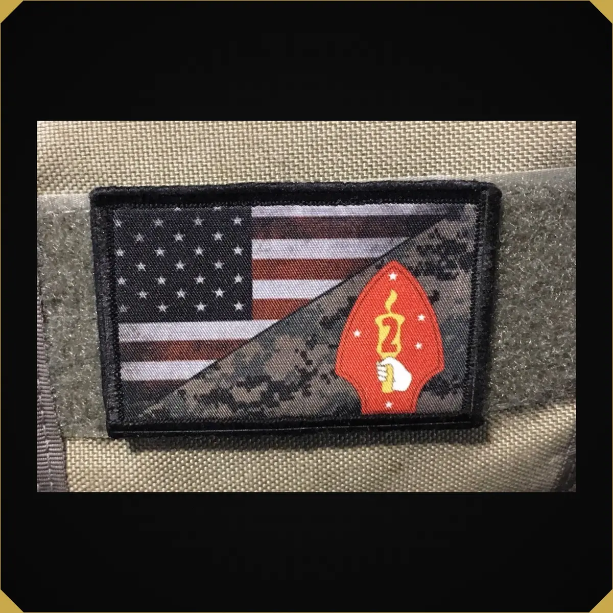 2Nd Marines / Usa Flag Morale Patch 1