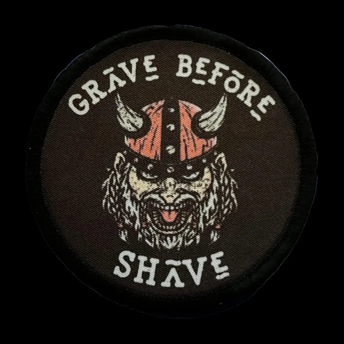 3" Viking Grave Before Shave Morale Patch 1