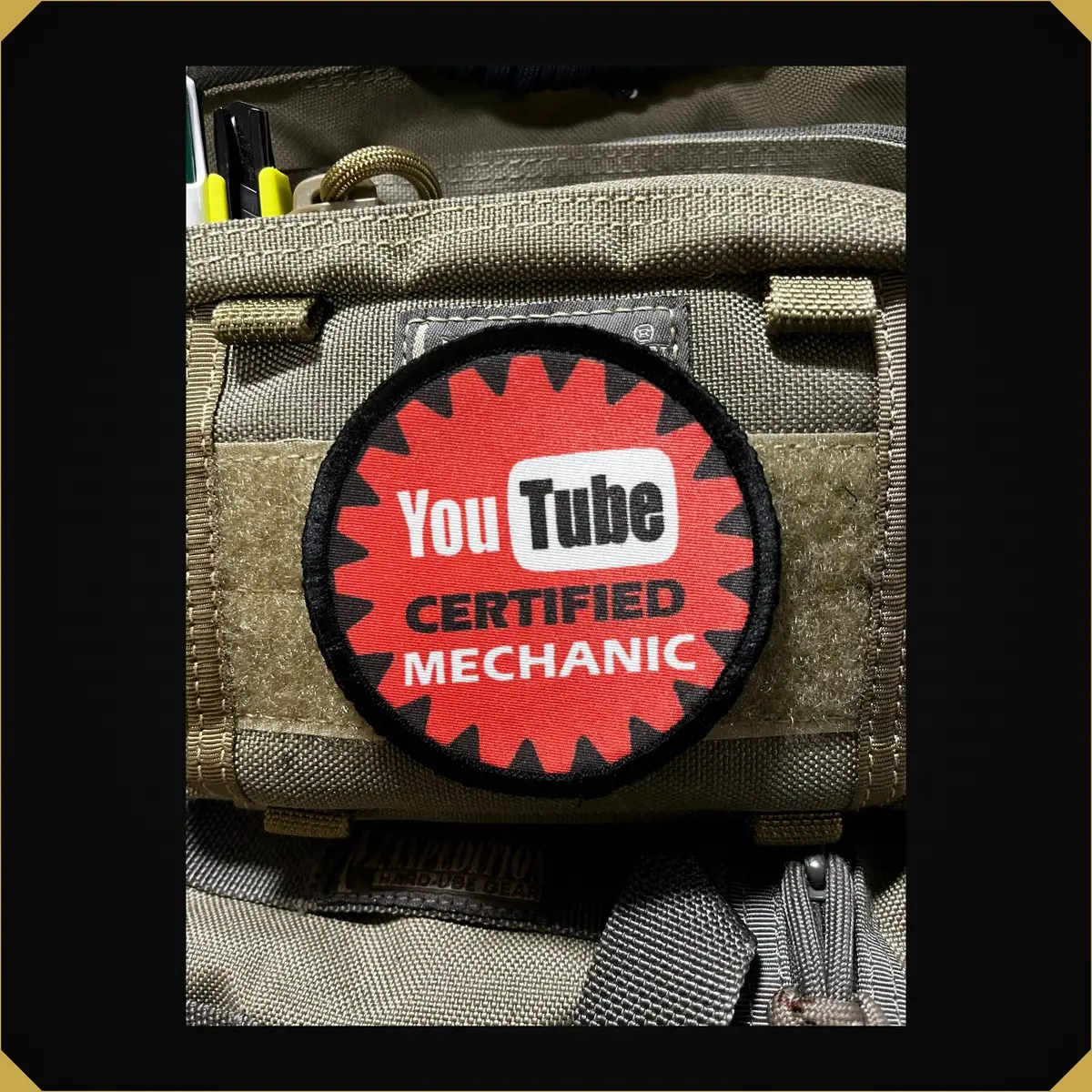 3" Youtube Certified Mechanic Morale Patch 1