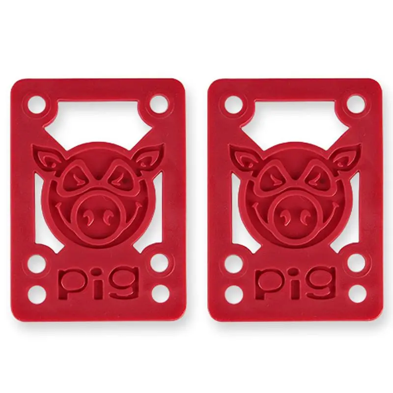 Pig Piles Shockpads 1/8" Risers, Red 1