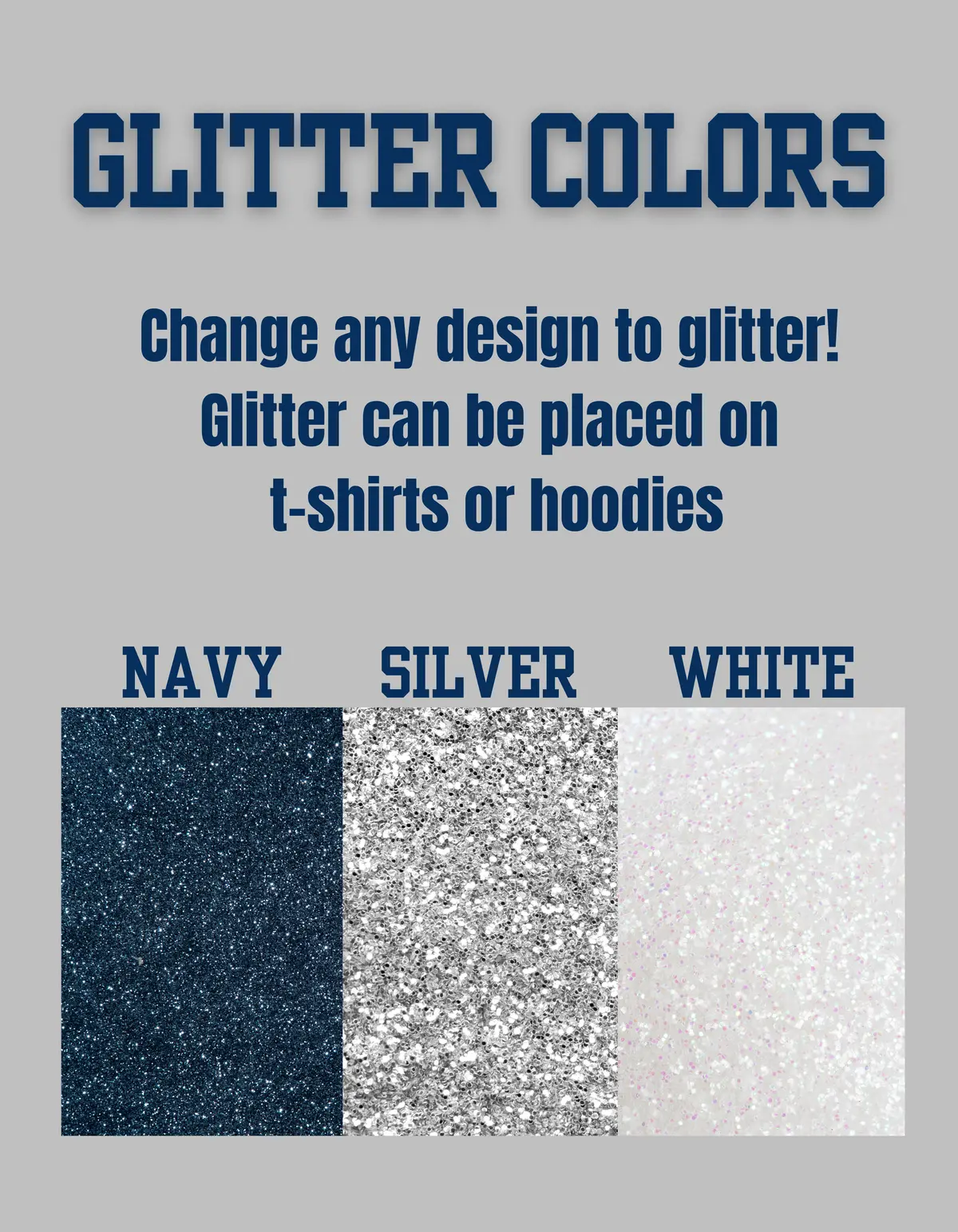 Custom Glitter Clothing-Fully Customizable 1