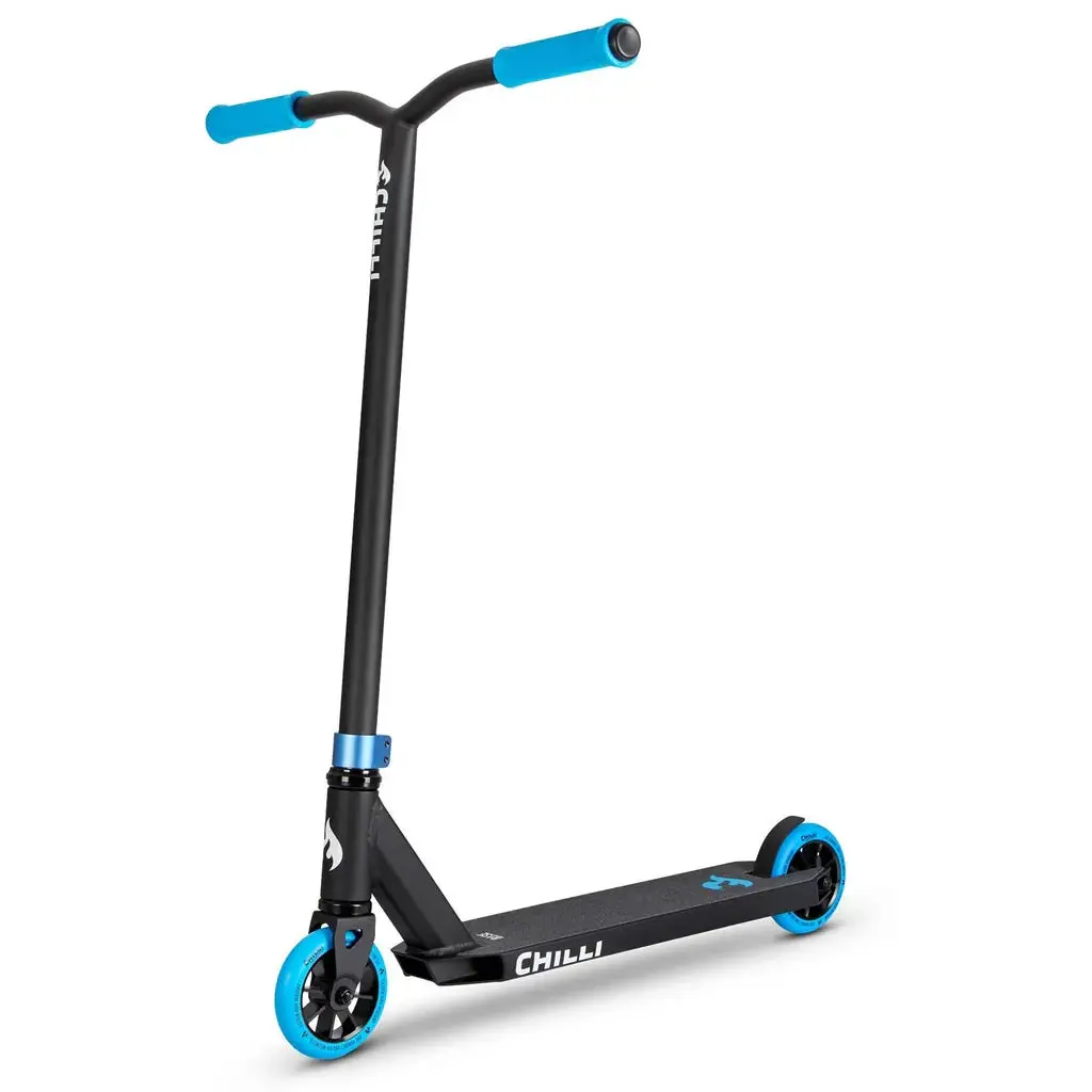 Chilli Base Complete Stunt Scooter, Black/Blue 1