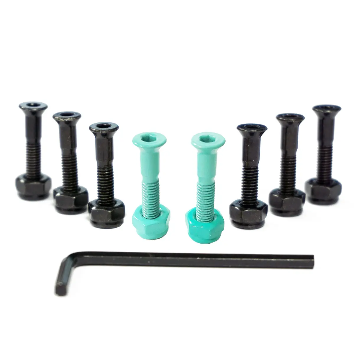 Core Skateboarding Truck Mounting Hardware Bolts 1" - Teal 1