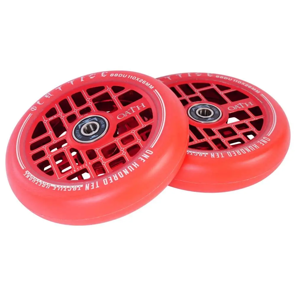 Oath Lattice Scooter Wheels 110Mm, Red 1