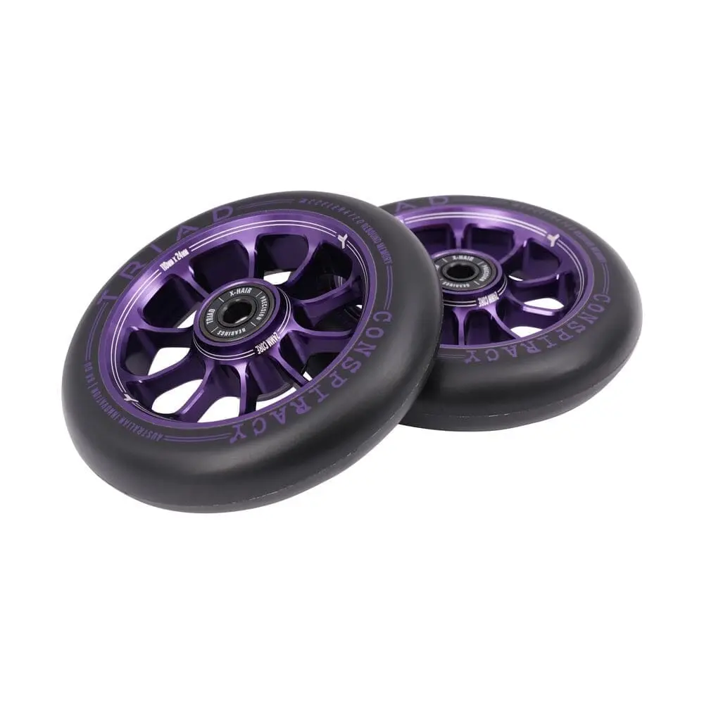 Triad Conspiracy Scooter Wheels 110Mm (Pair), Ano Purple 1
