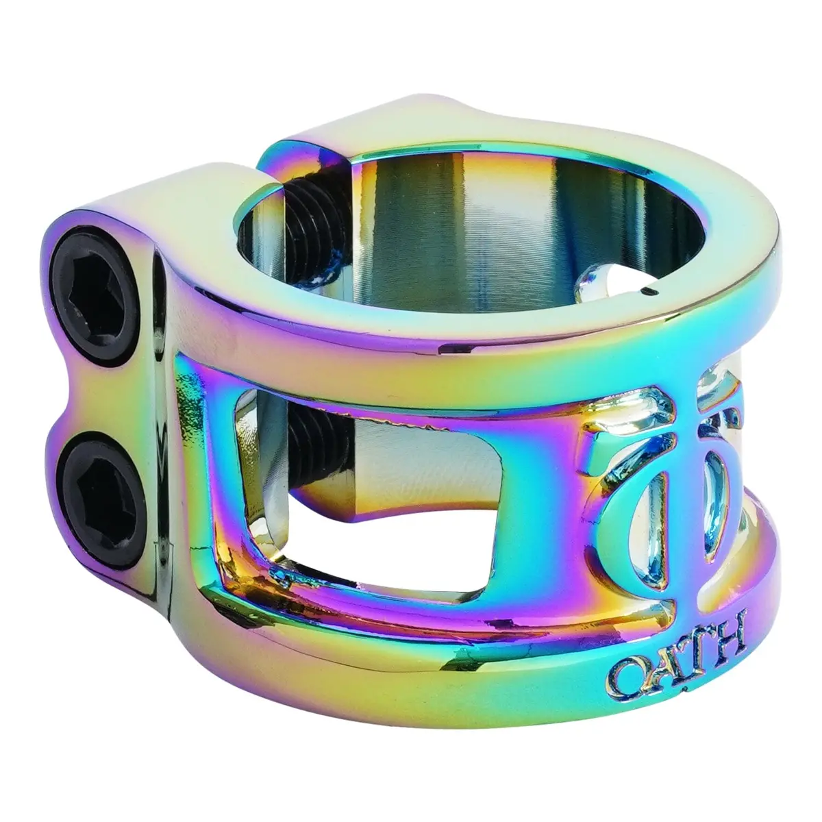 Oath Cage V2 Alloy Hic/Ihc Scooter Clamp, Neo Chrome 1