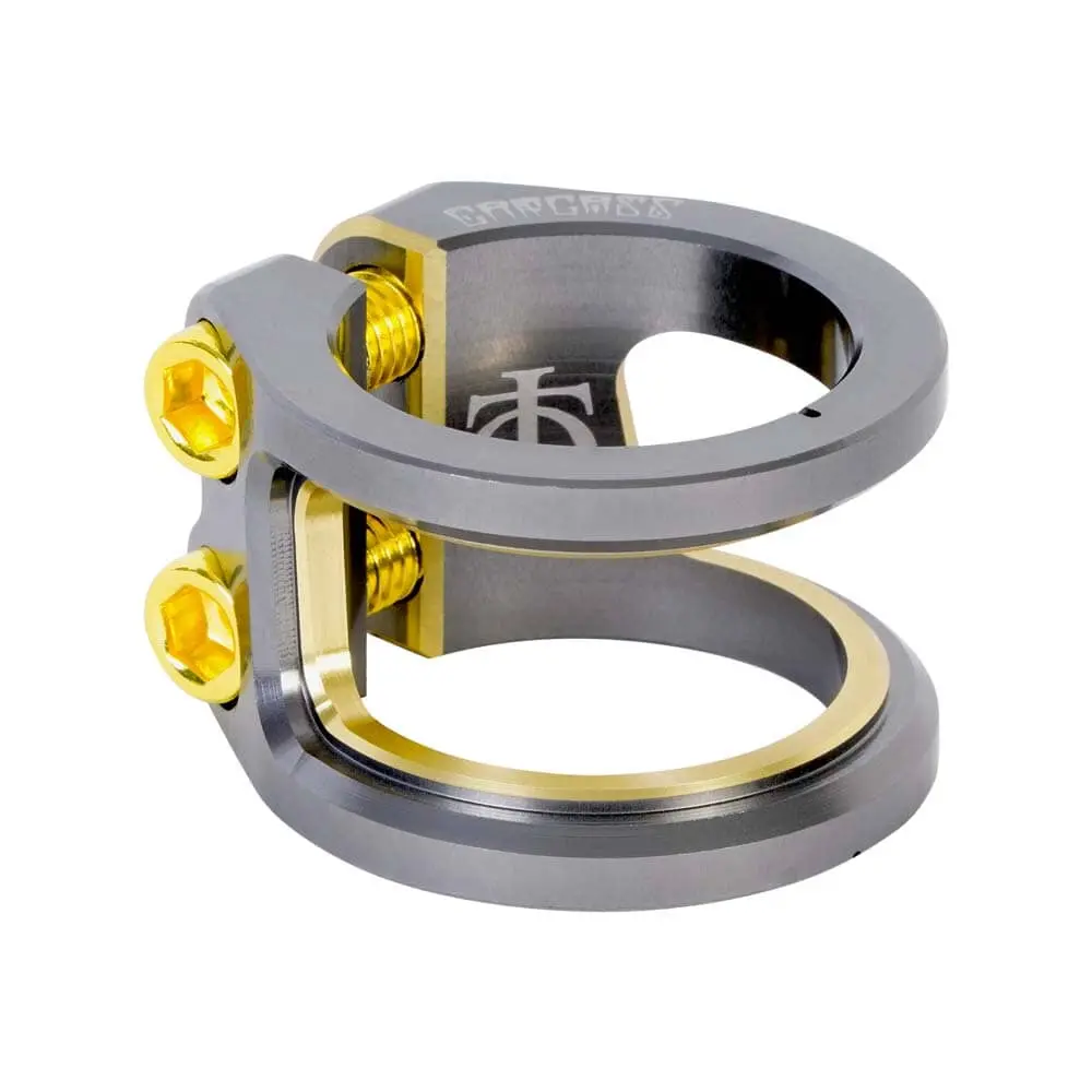 Oath Carcass 2 Bolt Clamp, Gold/Titanium 1