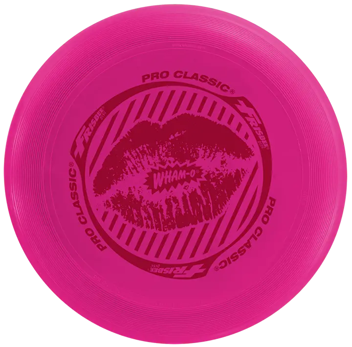 Wham-O Pro-Classic Frisbee, Easy To Throw & Catch, Pink Lips 1