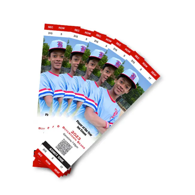 Set Of 5 Game Tickets 1