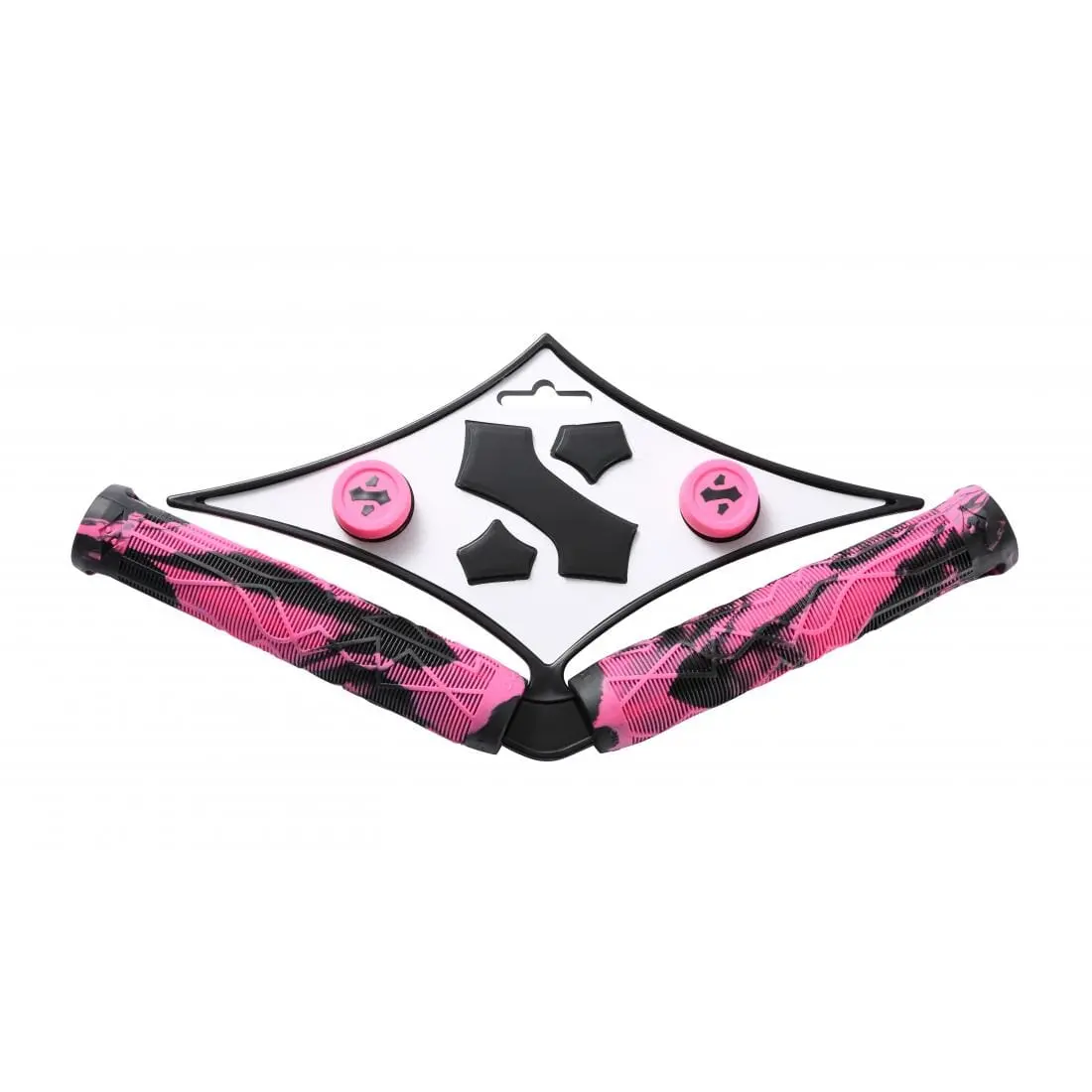 Sacrifice Spy Scooter Grips, Black/Pink 1
