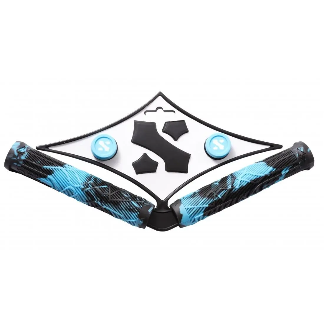 Sacrifice Spy Scooter Grips, Teal/Black 1