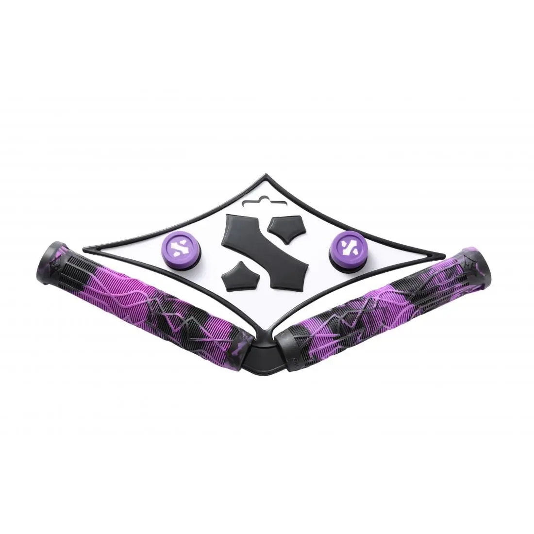Sacrifice Spy Scooter Grips, Black/Purple 1