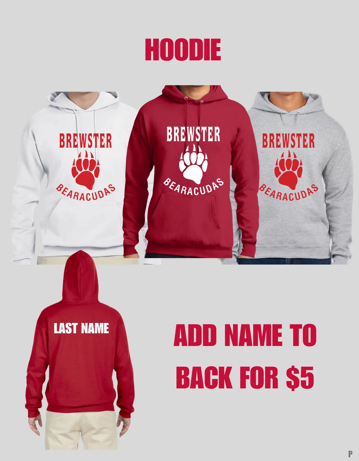 Brewster Swim Team Hoodie 1