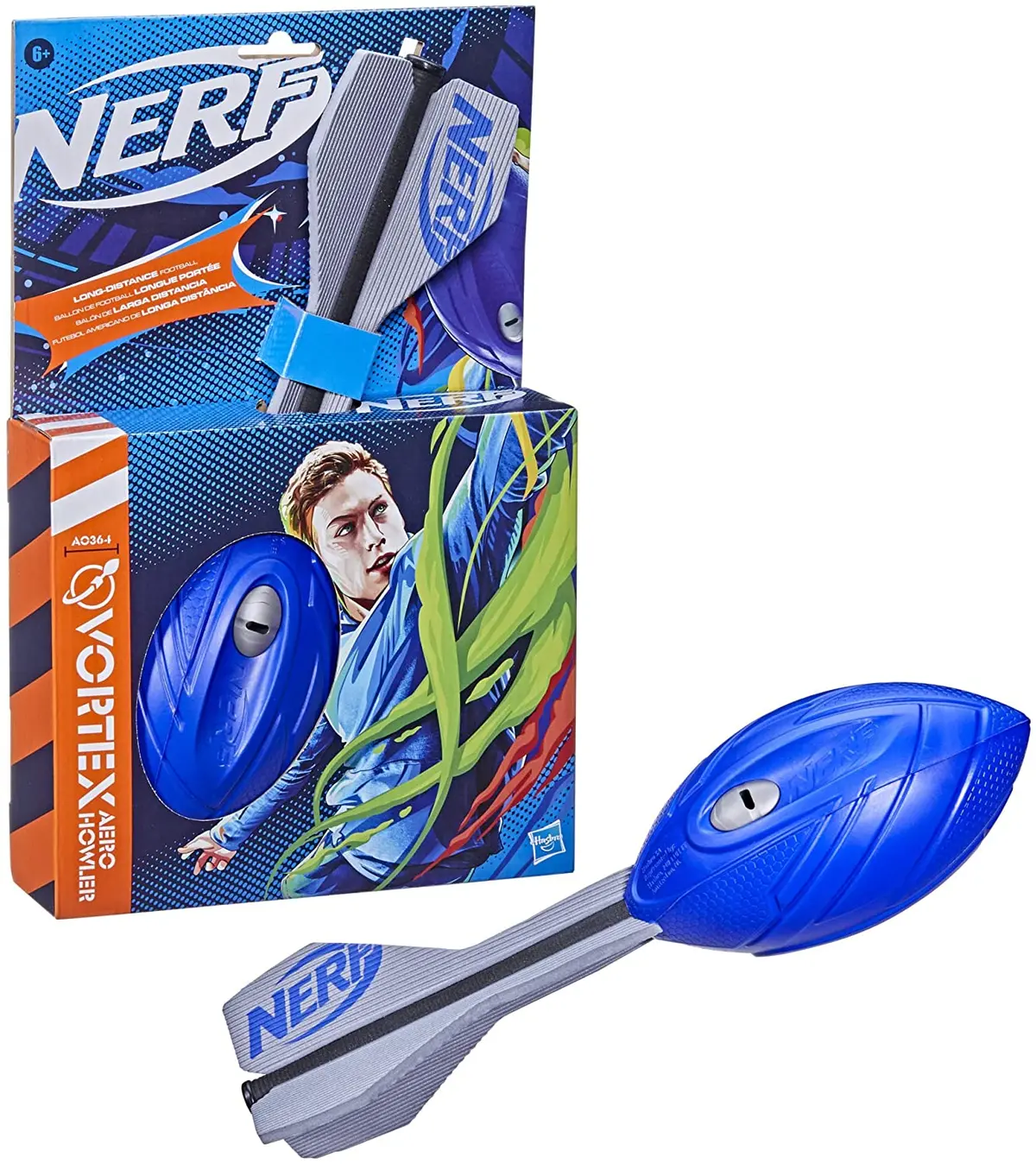 Nerf Sports Vortex Aero Howler Whistling Ball, Blue 1