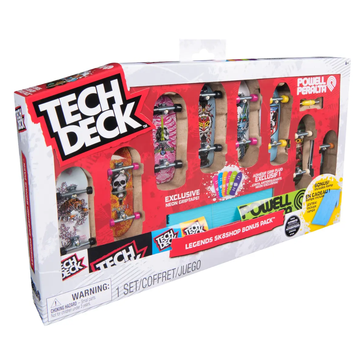 Tech Deck Legends Sk8shop, 8-Pack + Bonus Ramp 1