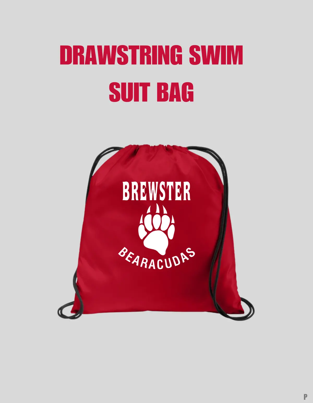Brewster Swim Drawstring Bag/Swimsuit Bag 1