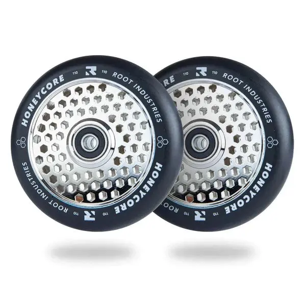 Root Industries Honeycore 110Mm Wheels - Black/Mirror 1
