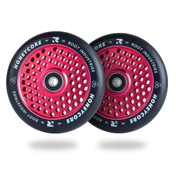 Root Industries Honeycore 110Mm Wheels - Black/Red 1