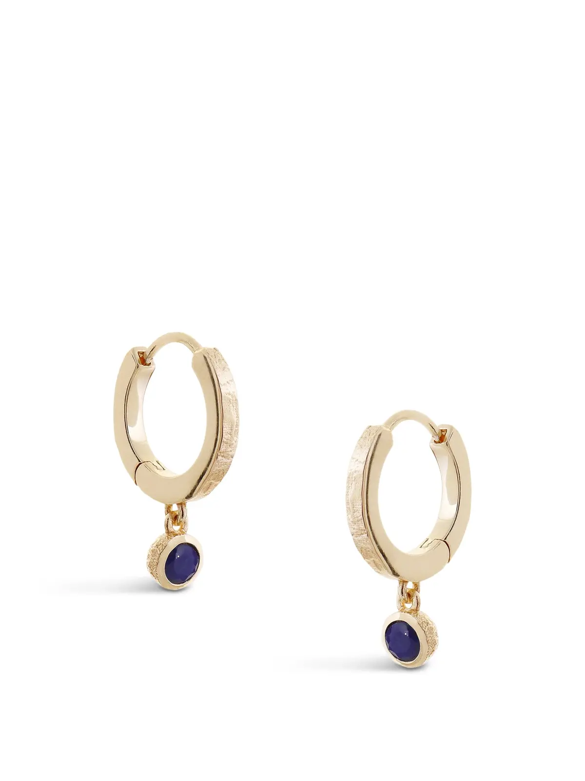 Lapis Hoop Earrings 1