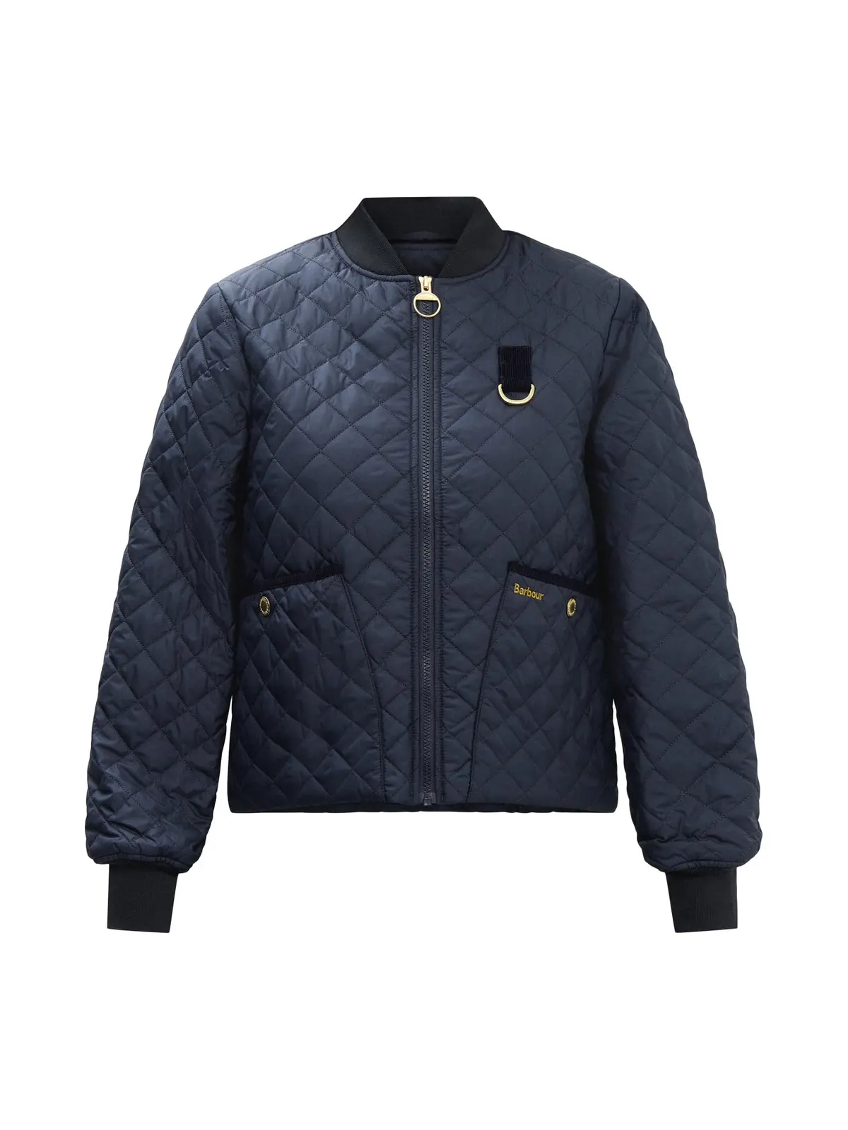 Womens Navy Barbour Reyna Quilt Jacket 1