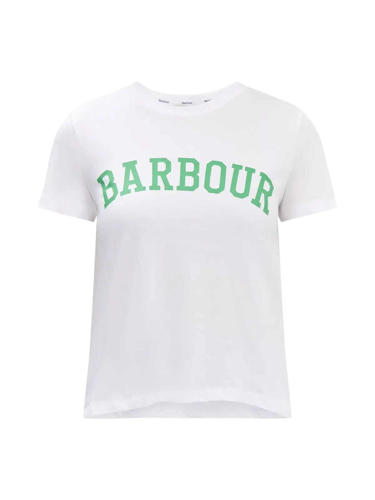 White Cotton Barbour Bailey Graphic T-Shirt 1
