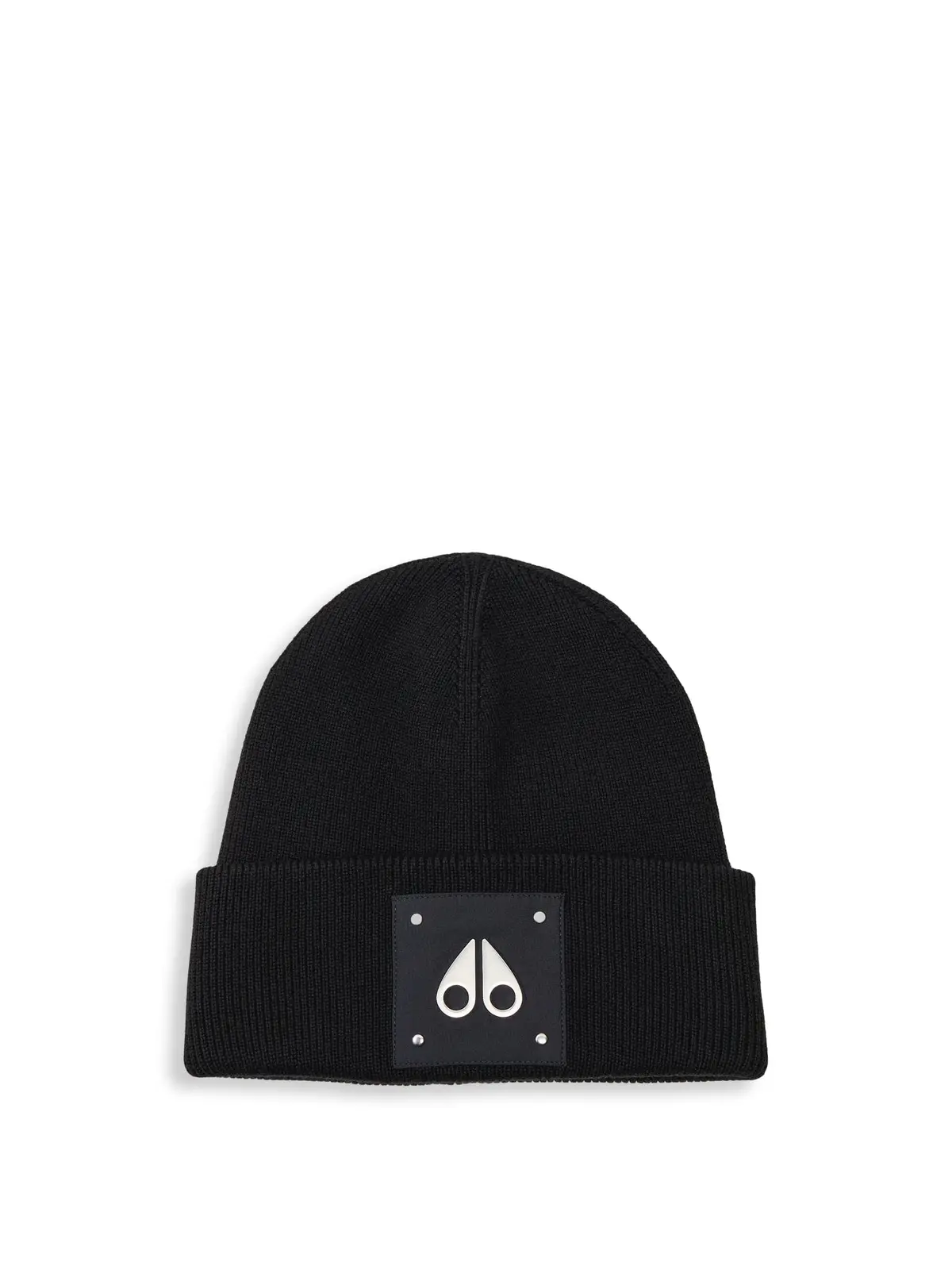 Large Logo Beanie Black Wool 1