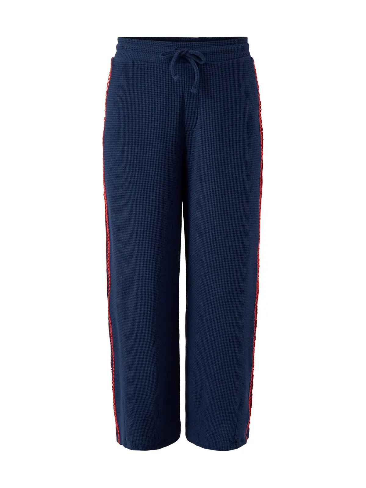 Bailey Kickflare Pointelle Jogger Navy Organic Cotton 1