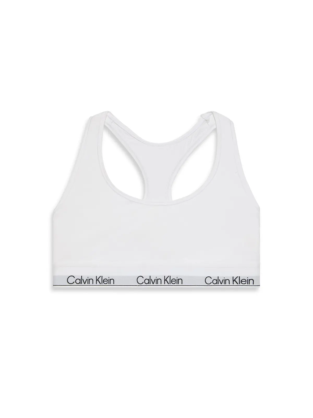 Icon Cotton Unlined Bralette White 1