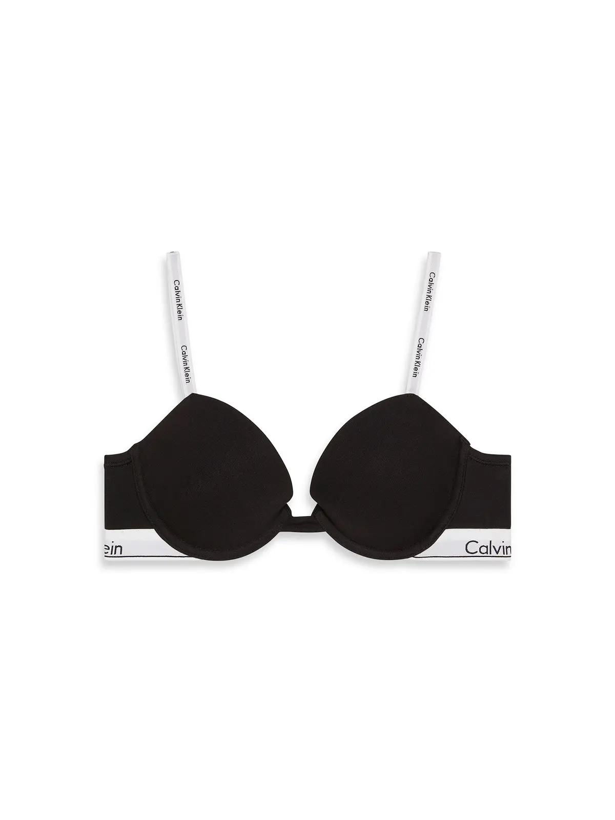 Icon Cotton Lightly Lined Demi Bra Black 1