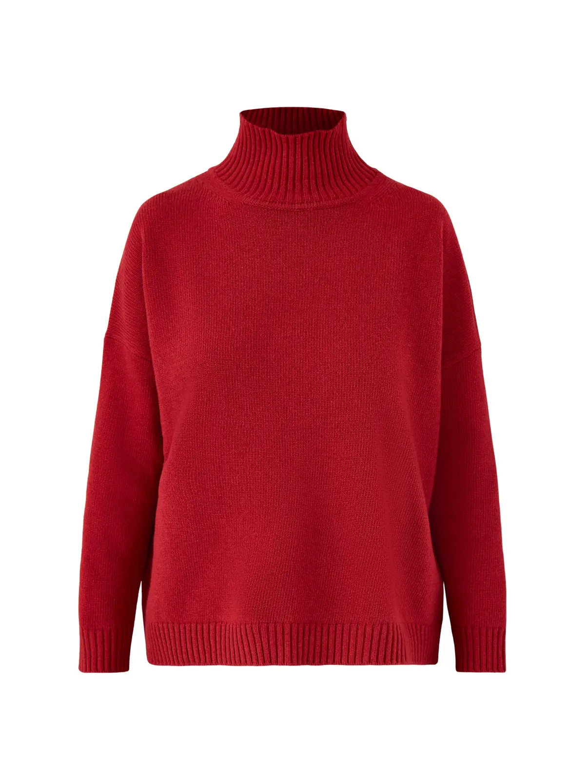 Borgia High Neck Knitwear Berry Red 1